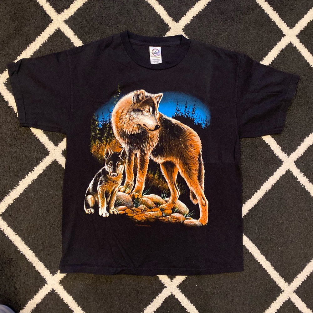 Vintage Delta Wildlife wolves Shirt